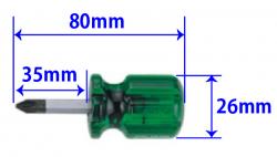 貫通ドライバー クロモリスチールプラスマイナススタッピー