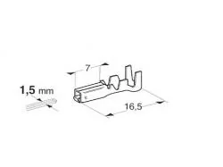 ※メス端子適用電線0.35～0.5mm2　10個入り