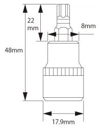 ※TPスタープラスソケット　3/8XTP45