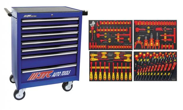 7段工具箱青色 絶縁工具セット
