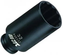 12ポイント　12.7mmディープインパクトソケット22mm