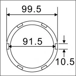 リアアクスルナットソケット