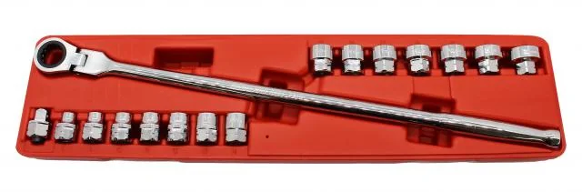 9.5mm　16PCS　超ショートソケット&ラチェットセット