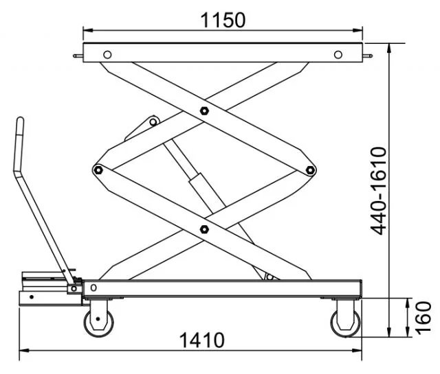500kg 油圧テーブルリフト