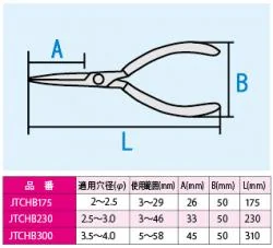 閉用90°スナップリングプライヤー